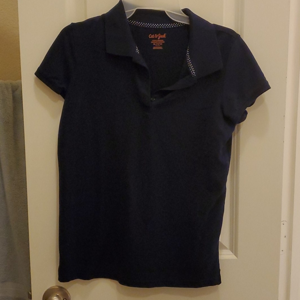 Girls poli style short sleeve shirt